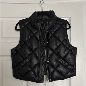 Black Quilted Women's Vest
